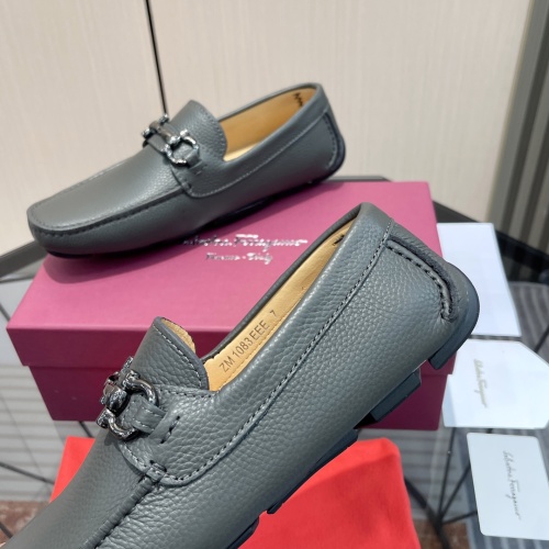 Replica Salvatore Ferragamo Leather Shoes For Men #1156400 $102.00 USD for Wholesale