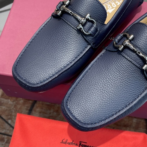 Replica Salvatore Ferragamo Leather Shoes For Men #1156402 $102.00 USD for Wholesale