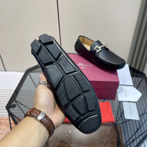 Replica Salvatore Ferragamo Leather Shoes For Men #1156403 $102.00 USD for Wholesale