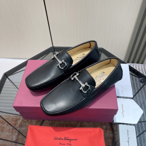 Salvatore Ferragamo Leather Shoes For Men #1156404 $102.00 USD, Wholesale Replica Salvatore Ferragamo Leather Shoes