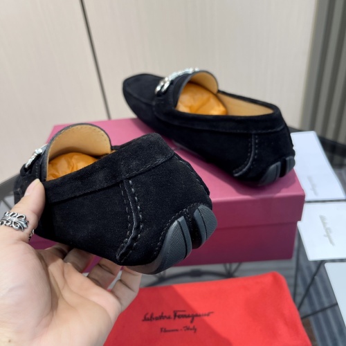 Replica Salvatore Ferragamo Leather Shoes For Men #1156407 $102.00 USD for Wholesale