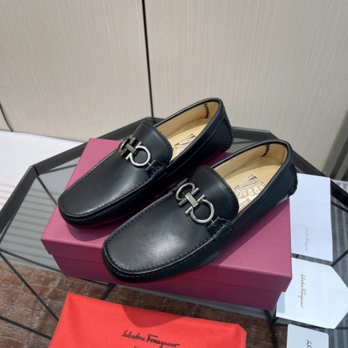 Salvatore Ferragamo Leather Shoes For Men #1156409 $100.00 USD, Wholesale Replica Salvatore Ferragamo Leather Shoes