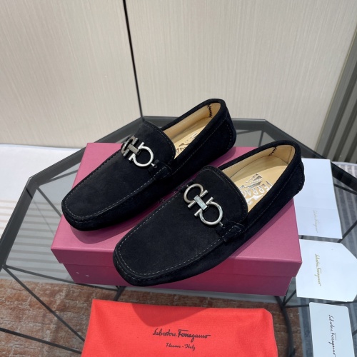 Salvatore Ferragamo Leather Shoes For Men #1156411