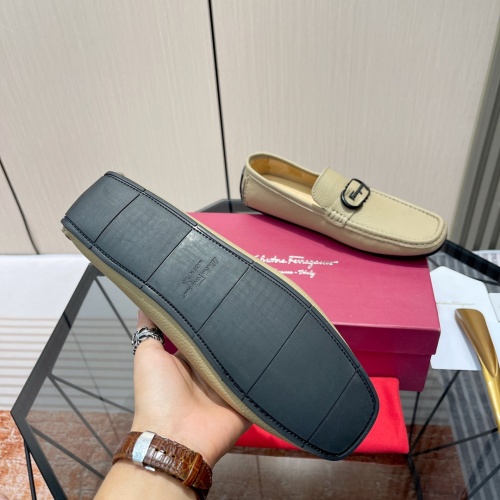 Replica Salvatore Ferragamo Leather Shoes For Men #1156440 $102.00 USD for Wholesale