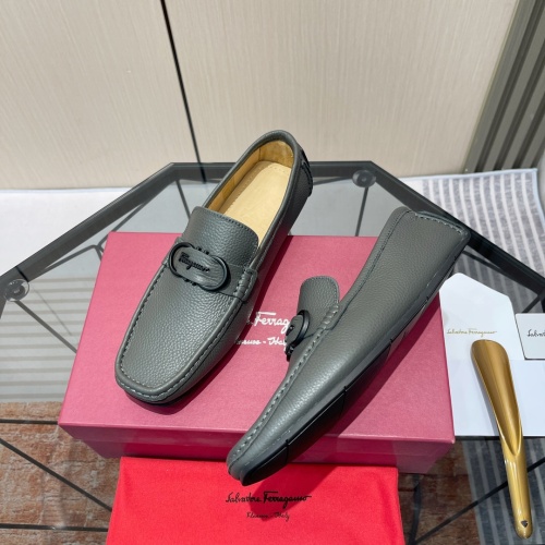 Salvatore Ferragamo Leather Shoes For Men #1156442 $102.00 USD, Wholesale Replica Salvatore Ferragamo Leather Shoes