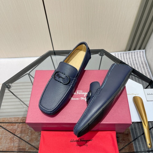 Salvatore Ferragamo Leather Shoes For Men #1156443 $102.00 USD, Wholesale Replica Salvatore Ferragamo Leather Shoes