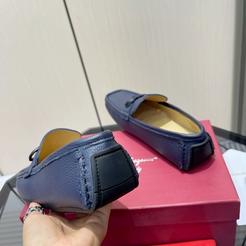 Replica Salvatore Ferragamo Leather Shoes For Men #1156443 $102.00 USD for Wholesale