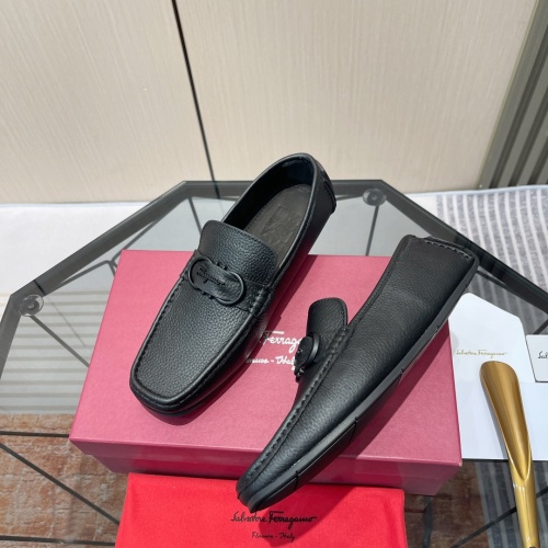 Salvatore Ferragamo Leather Shoes For Men #1156444 $102.00 USD, Wholesale Replica Salvatore Ferragamo Leather Shoes