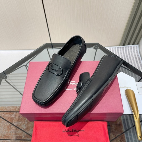 Salvatore Ferragamo Leather Shoes For Men #1156445 $102.00 USD, Wholesale Replica Salvatore Ferragamo Leather Shoes