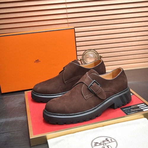 Hermes Leather Shoes For Men #1156607 $132.00 USD, Wholesale Replica Hermes Leather Shoes