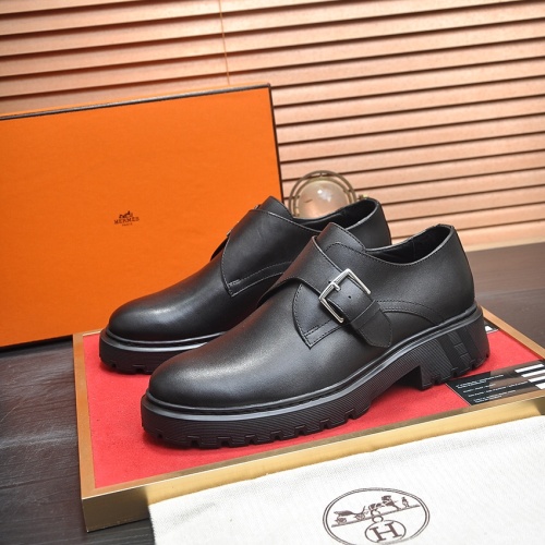Hermes Leather Shoes For Men #1156609 $132.00 USD, Wholesale Replica Hermes Leather Shoes