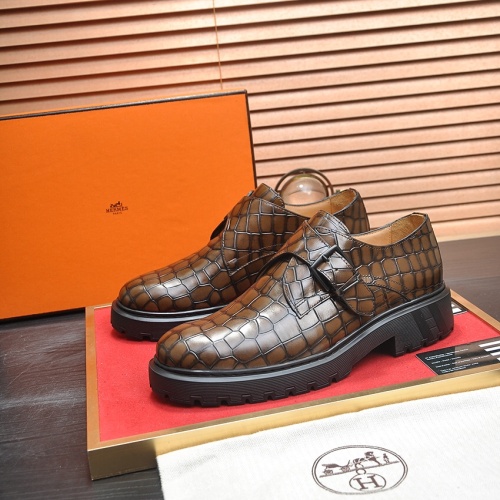 Hermes Leather Shoes For Men #1156612 $132.00 USD, Wholesale Replica Hermes Leather Shoes