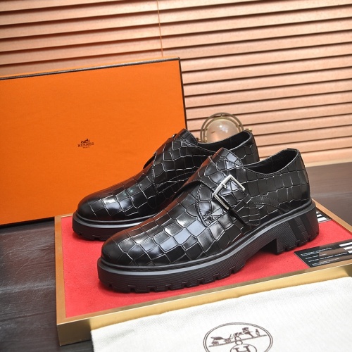 Hermes Leather Shoes For Men #1156613 $132.00 USD, Wholesale Replica Hermes Leather Shoes