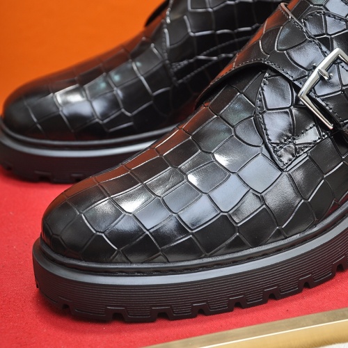 Replica Hermes Leather Shoes For Men #1156613 $132.00 USD for Wholesale
