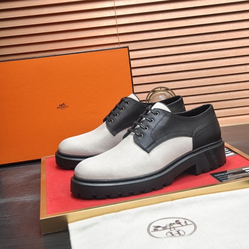 Hermes Leather Shoes For Men #1156614 $132.00 USD, Wholesale Replica Hermes Leather Shoes