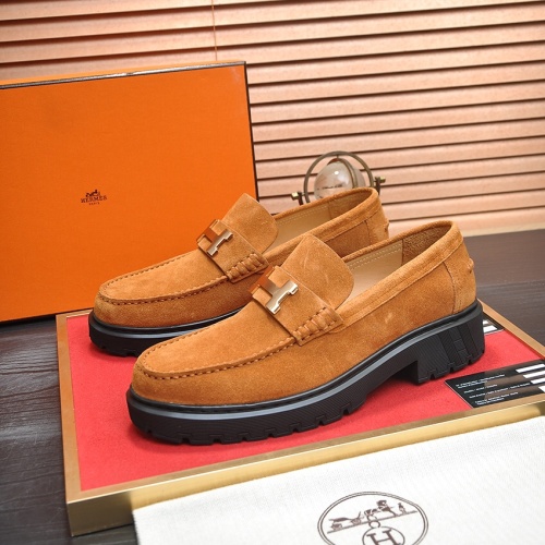 Hermes Leather Shoes For Men #1156620 $135.00 USD, Wholesale Replica Hermes Leather Shoes