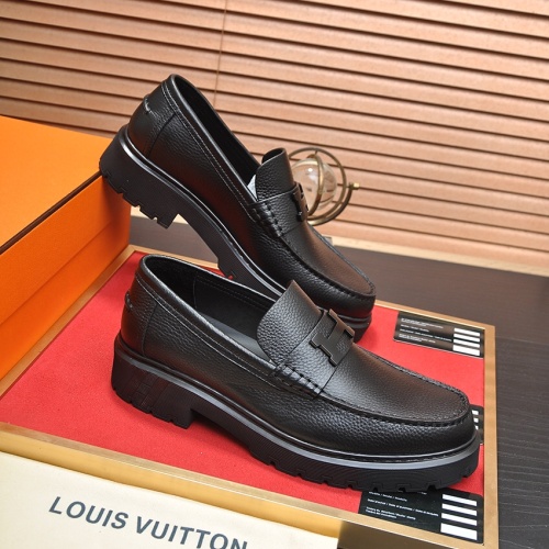 Replica Hermes Leather Shoes For Men #1156622 $135.00 USD for Wholesale