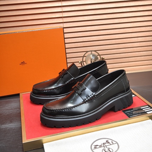 Hermes Leather Shoes For Men #1156624 $135.00 USD, Wholesale Replica Hermes Leather Shoes