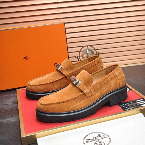 Hermes Leather Shoes For Men #1156638 $135.00 USD, Wholesale Replica Hermes Leather Shoes