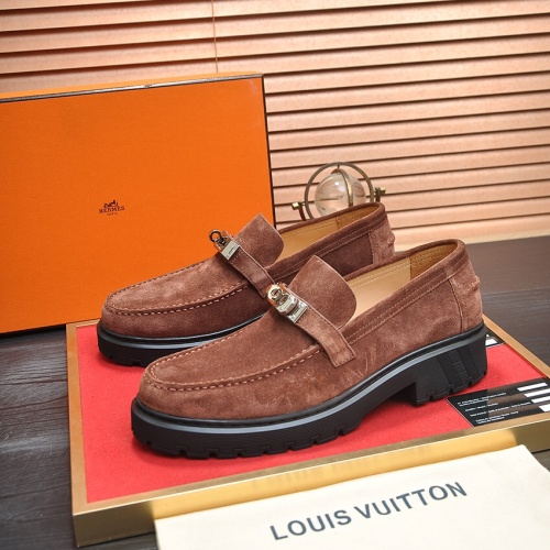 Hermes Leather Shoes For Men #1156639 $135.00 USD, Wholesale Replica Hermes Leather Shoes