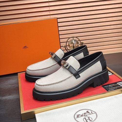 Hermes Leather Shoes For Men #1156644 $135.00 USD, Wholesale Replica Hermes Leather Shoes