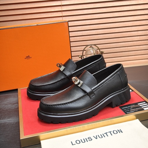 Hermes Leather Shoes For Men #1156648 $135.00 USD, Wholesale Replica Hermes Leather Shoes