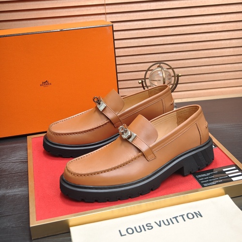 Hermes Leather Shoes For Men #1156652 $135.00 USD, Wholesale Replica Hermes Leather Shoes