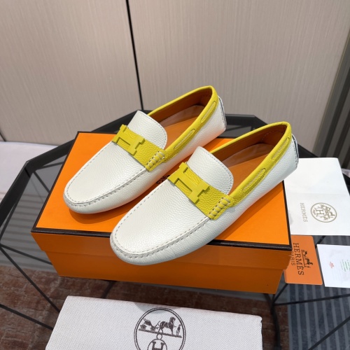 Hermes Leather Shoes For Men #1156712 $100.00 USD, Wholesale Replica Hermes Leather Shoes