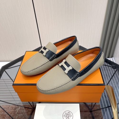 Hermes Leather Shoes For Men #1156713 $100.00 USD, Wholesale Replica Hermes Leather Shoes