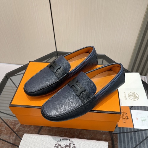 Hermes Leather Shoes For Men #1156714 $100.00 USD, Wholesale Replica Hermes Leather Shoes
