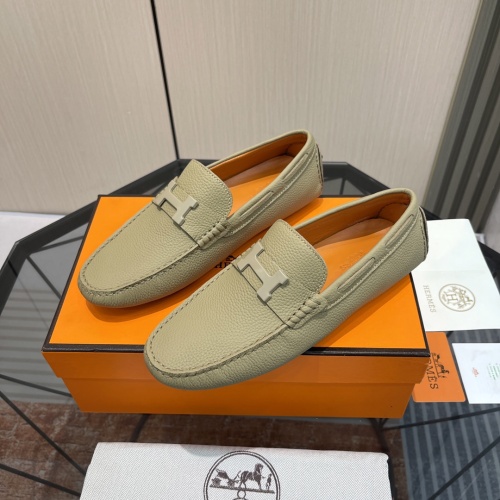 Hermes Leather Shoes For Men #1156716 $100.00 USD, Wholesale Replica Hermes Leather Shoes