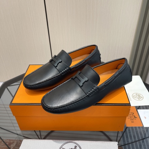 Hermes Leather Shoes For Men #1156725 $100.00 USD, Wholesale Replica Hermes Leather Shoes