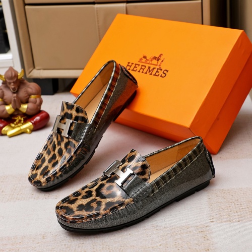 Hermes Leather Shoes For Men #1156726 $68.00 USD, Wholesale Replica Hermes Leather Shoes