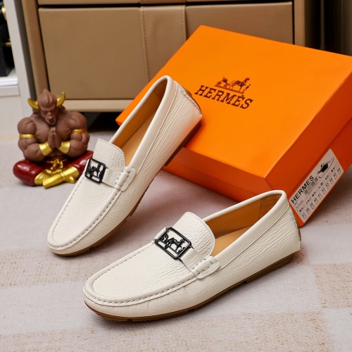 Hermes Leather Shoes For Men #1156727 $68.00 USD, Wholesale Replica Hermes Leather Shoes