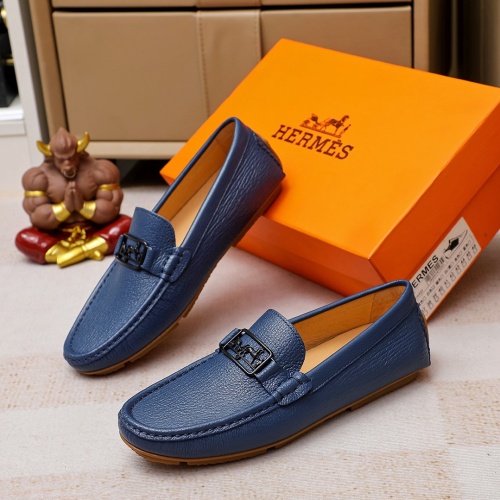 Hermes Leather Shoes For Men #1156728 $68.00 USD, Wholesale Replica Hermes Leather Shoes