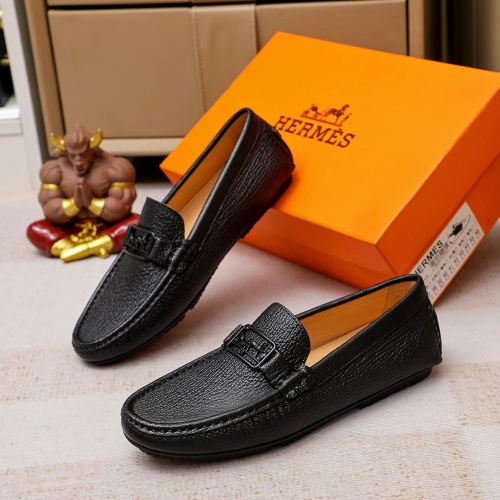 Hermes Leather Shoes For Men #1156729 $68.00 USD, Wholesale Replica Hermes Leather Shoes