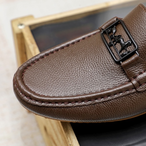Replica Hermes Leather Shoes For Men #1156730 $68.00 USD for Wholesale