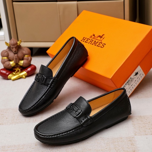 Hermes Leather Shoes For Men #1156732 $68.00 USD, Wholesale Replica Hermes Leather Shoes