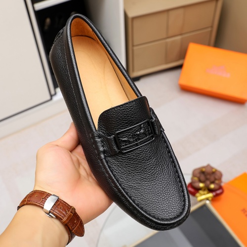 Replica Hermes Leather Shoes For Men #1156732 $68.00 USD for Wholesale