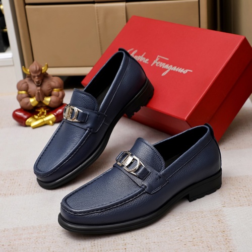 Salvatore Ferragamo Leather Shoes For Men #1156734 $85.00 USD, Wholesale Replica Salvatore Ferragamo Leather Shoes