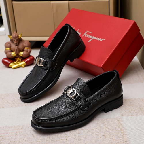 Salvatore Ferragamo Leather Shoes For Men #1156735 $85.00 USD, Wholesale Replica Salvatore Ferragamo Leather Shoes