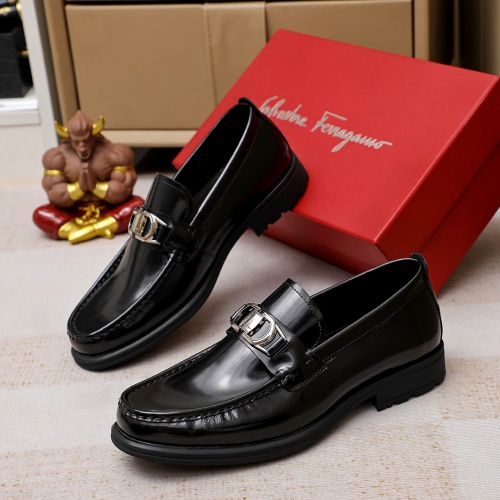 Salvatore Ferragamo Leather Shoes For Men #1156739 $85.00 USD, Wholesale Replica Salvatore Ferragamo Leather Shoes