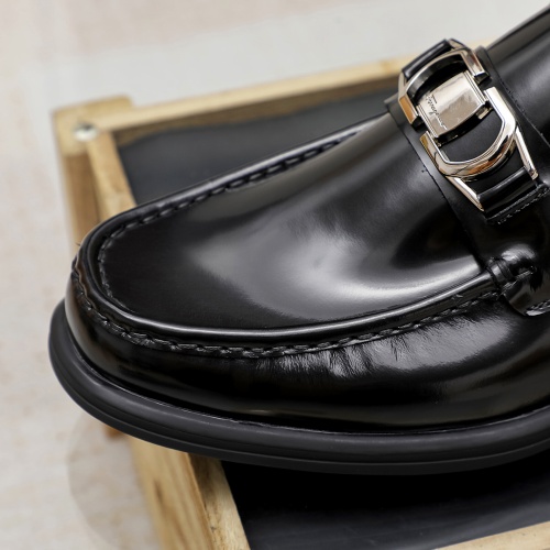 Replica Salvatore Ferragamo Leather Shoes For Men #1156739 $85.00 USD for Wholesale