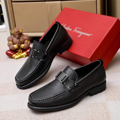 Salvatore Ferragamo Leather Shoes For Men #1156747 $85.00 USD, Wholesale Replica Salvatore Ferragamo Leather Shoes