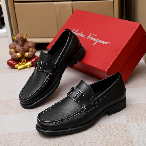 Salvatore Ferragamo Leather Shoes For Men #1156748 $85.00 USD, Wholesale Replica Salvatore Ferragamo Leather Shoes