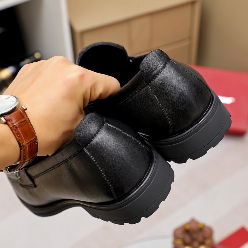 Replica Salvatore Ferragamo Leather Shoes For Men #1156748 $85.00 USD for Wholesale