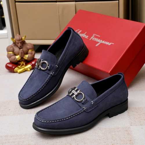 Salvatore Ferragamo Leather Shoes For Men #1156752 $85.00 USD, Wholesale Replica Salvatore Ferragamo Leather Shoes