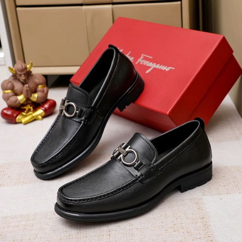 Salvatore Ferragamo Leather Shoes For Men #1156754 $85.00 USD, Wholesale Replica Salvatore Ferragamo Leather Shoes
