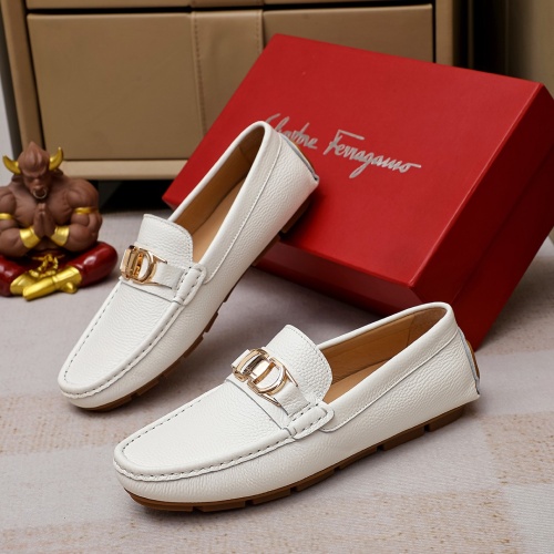 Salvatore Ferragamo Leather Shoes For Men #1156756 $68.00 USD, Wholesale Replica Salvatore Ferragamo Leather Shoes