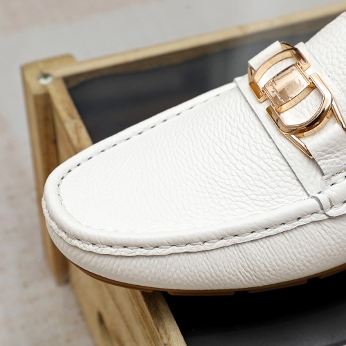 Replica Salvatore Ferragamo Leather Shoes For Men #1156756 $68.00 USD for Wholesale